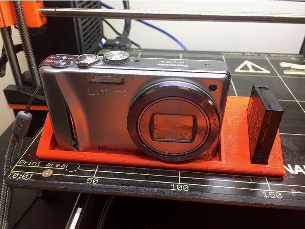 lumix dmc-tz18 Kamera-Regal +1 Batterie Kamera 3D print model - Mito3D