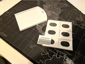 sd card sleeve titolare l'elettronica 3d print model - Mito3D