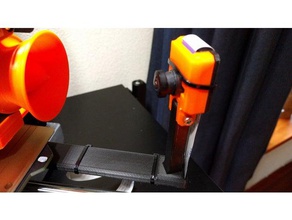 prusa i3 mk3 raspberry pi camera bed mount - updated 3d printer accessories fisheye 3d print model - Mito3D