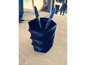 pen holder pot crayon 3d printer accessories 3d print model - Mito3D