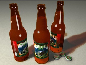 bottiglia di birra La stampa 3d 3d print model - Mito3D
