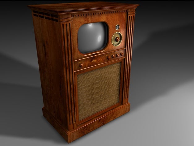 vieille télé L'impression 3d 3D print model - Mito3D