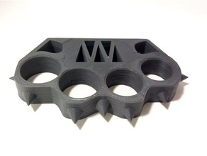 knuckle duster 3d printing 3d print model - Mito3D