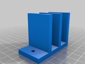 bluray rack two cases games 3d slash holder ps4 stand 3d print model - Mito3D