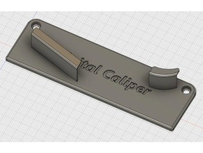 digital caliper holder wall mount hand tools 3d print model - Mito3D