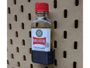 ballistol bottle holder ikea skadis tool holders & boxes pegboard mount 3d print model - Mito3D