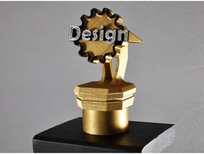 design trophy figure top sculptures award 3d print model - Mito3D