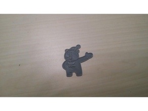 2018 pyeongchang winter olympic macot bandabi 3d printing cute mascot 3d print model - Mito3D