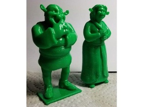 shrek - fiona Skulpturen Spielzeug 3d print model - Mito3D