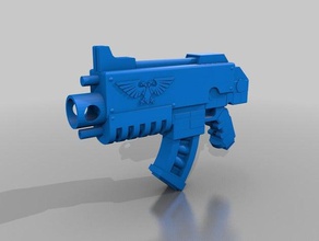 bolter 3d-drucken gun space marine warhammer 40k 3d print model - Mito3D