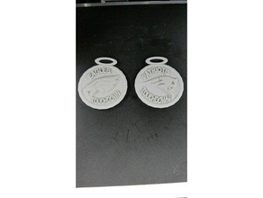 super bowl lii 52 medallones - trofeo signos y logotipos las águilas medallón patriotas de nueva inglaterra la nfl los filadelfia el 3d print model - Mito3D