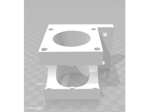 e3dv6 clone mount 30mm fan 3d printer parts anet a8 bowden extruder 3d print model - Mito3D