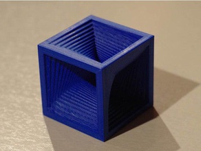 cube 10 math art funny hypercube hypnotic maths structure synth 3d print model - Mito3D