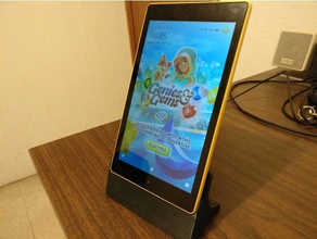 kindle fire tablet hd 8 7th gen - no case charging dock 3d print model - Mito3D