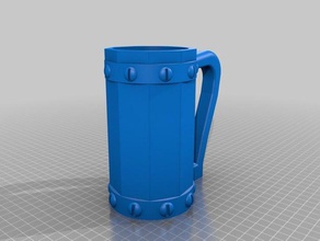 viking style mug energy pop drink holder food & beer can soda 3d print model - Mito3D