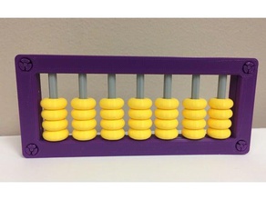 base fünf abacus soroban suan pan Mathe-Kunst 3d print model - Mito3D