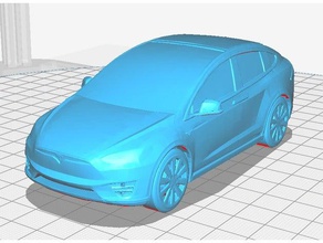 geliştirilmiş tesla model x - araç araba elektrik elektrikli arabalar modeli motors tsla 3d print model - Mito3D
