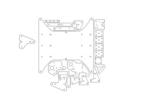 cr-10 dxf Impressora 3d de peças 3d print model - Mito3D