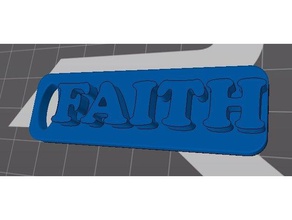 faith keychain signs & logos 3d print model - Mito3D