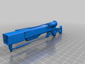 laser rifle 3d printing fallout game gun scifi weapon 3d print model - Mito3D
