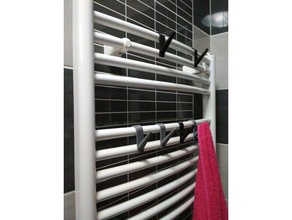 classic radiator hook bathroom 3d print model - Mito3D