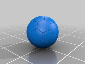 ballon de football L'impression 3d la balle sport 3d print model - Mito3D