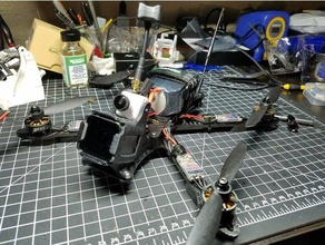 multicopter builders epic 262 gopro mount w jello guard r c vehicles 3d print model - Mito3D