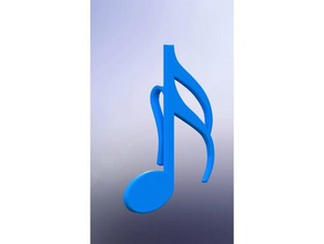 clips - music note household supplies 3d print model - Mito3D
