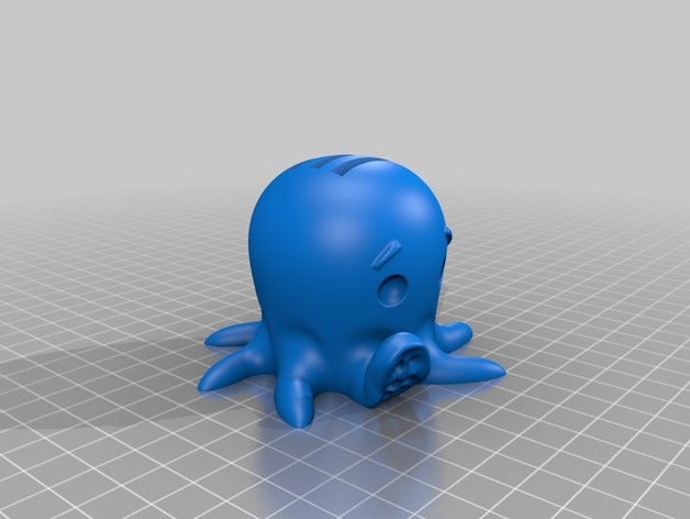 Niedlich octo 4 sd-Karten-Halter Kreaturen octopi octopus 3D print model - Mito3D