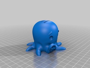 cute octo 4 sd card holder creatures octopi octopus 3d print model - Mito3D