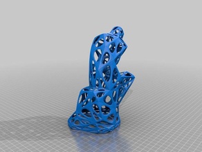 voronoi-Denker Skulpturen Denker voronoi 3d print model - Mito3D