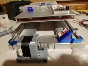 bearing rail mounts print bed 3d printer parts linear mount 3d print model - Mito3D
