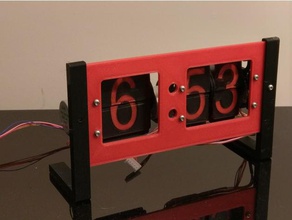 split flap clock gadgets arduino display rtc stepper 3d print model - Mito3D