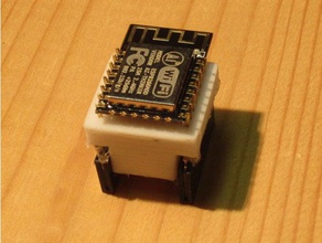 esp-07 esp-12 adapter - Elektronik 3d print model - Mito3D