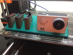 h9r camera shelf +3 batts 3d print model - Mito3D
