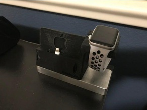 iphone apple watch stehen Handy watch-Halter 6 6s Halter 6-Inhaber 7 stand 3d print model - Mito3D