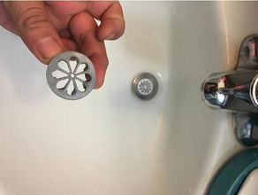 genial Waschbecken Abfluss Haushalt Bad cover nicht mehr verstopft keine Haare tapa 3d print model - Mito3D