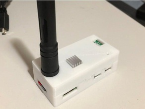 jumbospot zumspot raspberry pi zéro sans fil de cas l'électronique la radio amateur dmr openscad 3d print model - Mito3D