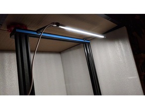 led-Licht bar Inhaber 3d Drucker Zubehör Halter led led-Streifen Licht 3d print model - Mito3D