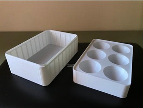 egg case kitchen & dining eggs 3d print model - Mito3D
