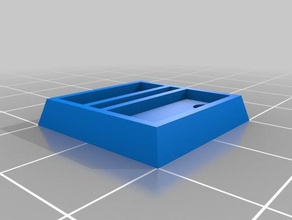 20x20 slotta 2 magneti diagonale h 3,5 mm La stampa 3d 3d print model - Mito3D