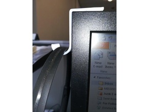 headphone hook pc office holder 3d print model - Mito3D