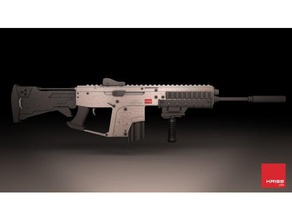 kriss concept 3d printing gun vector weapon 3d print model - Mito3D
