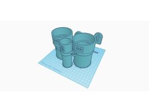 bath glasses vasos ba o 3d printing bathroom accessories funny hand tools love new 3d print model - Mito3D