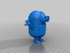 minion homem A impressão 3d 3d print model - Mito3D