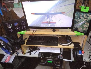muy sencillo simulador de vuelo la tableta montaje x-plane 11 equipo 3d print model - Mito3D