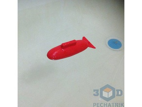 submarino flutuante brinquedos & games 3d print model - Mito3D