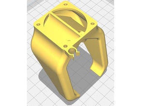 filament cooler clamp 3d printer parts creality cr-10 ender 2 mk8 hotend 3d print model - Mito3D