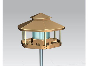 kuş besleyici evi chopsticks birdfeeder 3d print model - Mito3D