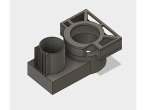 aspirazione naso cnc stepcraft collegare l'aspirapolvere parti 3d print model - Mito3D